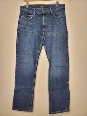 Vintage Vibe Lee Regular Fit Jean Classic Denim Essential Y2K Grunge Sz 33x32